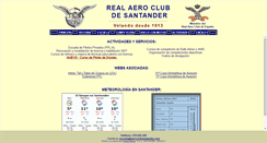 Desktop Screenshot of aeroclubsantander.com